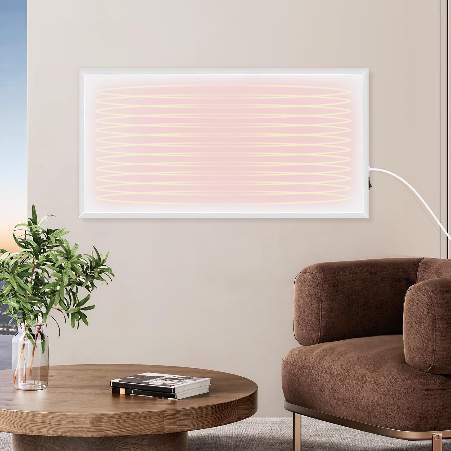 Homefire Infrarotheizung Energiesparend Infrarot Wandheizung - 170W Heizung Elektrisch Wandmontage Elektroheizung Wand Badezimmer mit Überhitzungsschutz Klein Heizkörper Infrared Heater