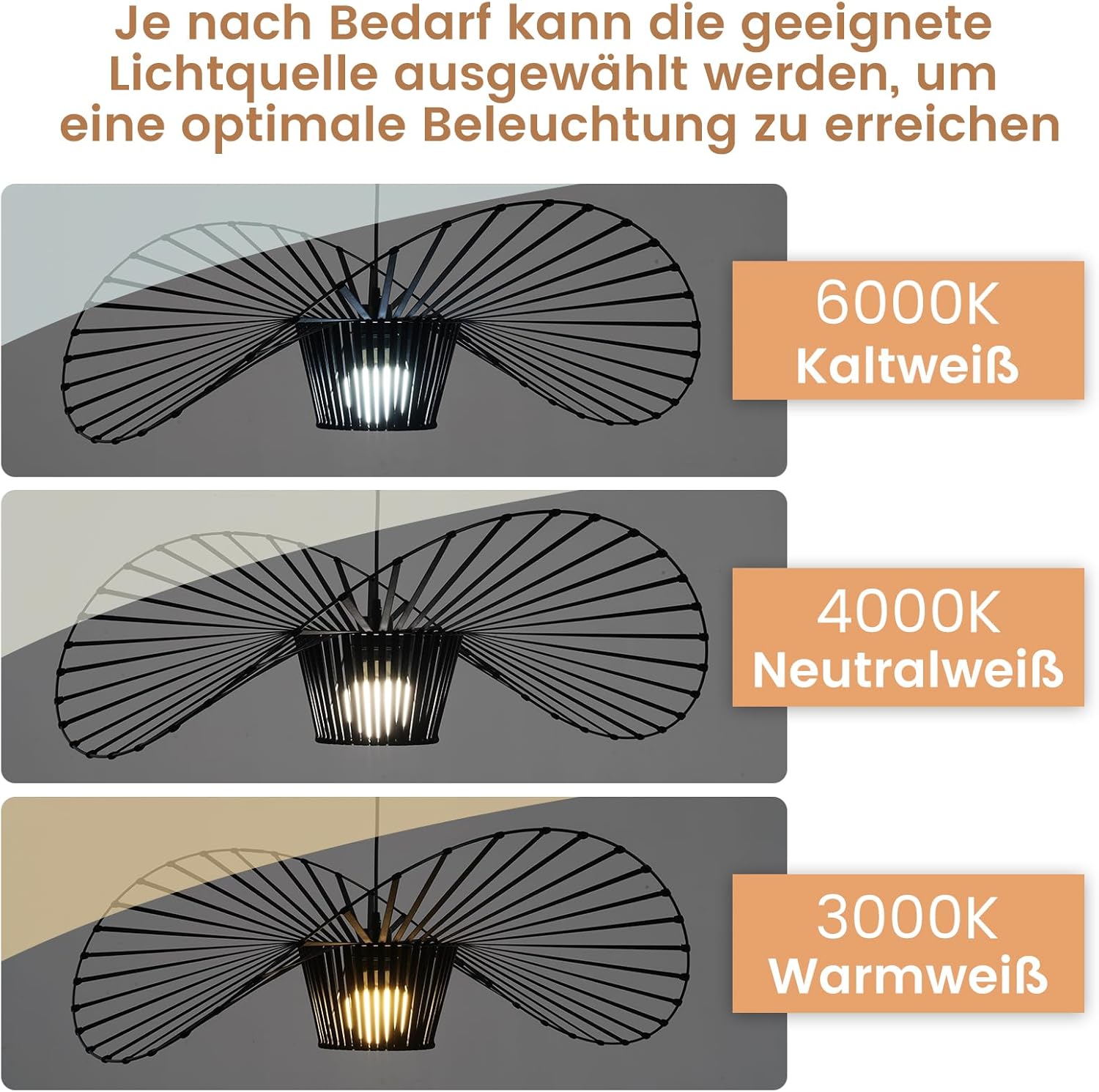 Homefire Hängelampe Schwarz Pendelleuchte E27 - Hängeleuchte Vintage 100CM Pendellampe Esszimmer Retro Kronleuchter Esstischlampe Küche Wohnzimmer Ohne Leuchtmittel