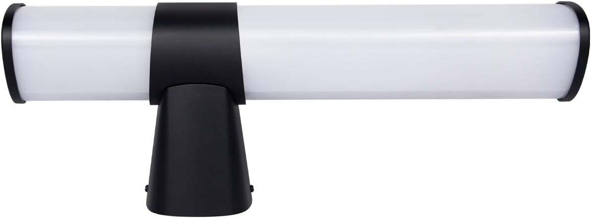 Homefire LED Spiegelleuchte Bad Wandlampe - 6W Spiegellampe Schwarz Badleuchte Wand 30cm Badezimmer Wasserdicht IP44 Modern Neutralweiß 4000K Badlampe Wandleuchte für Keller Küche Badschrank