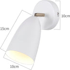 Homefire Wandleuchte Innen Wandlampe Schwarz - Vintage Wandbeleuchtung Schlafzimmer Wandstrahler GU10 Flurlampe Küche Schwenkbar Wandlicht Retro für Wohnzimmer Kinderzimmer - Ohne Leuchtmittel