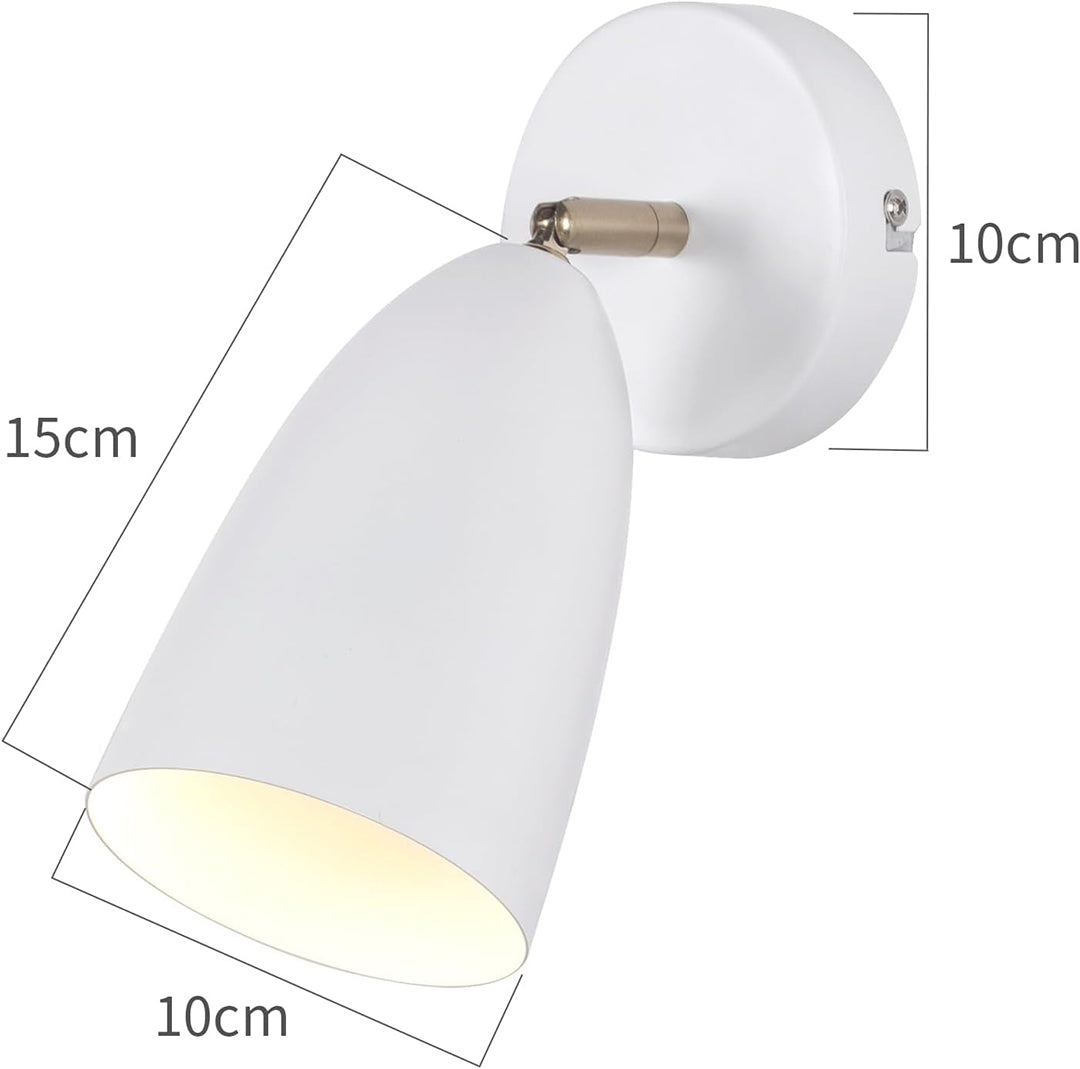 Homefire Wandleuchte Innen Wandlampe Schwarz - Vintage Wandbeleuchtung Schlafzimmer Wandstrahler GU10 Flurlampe Küche Schwenkbar Wandlicht Retro für Wohnzimmer Kinderzimmer - Ohne Leuchtmittel