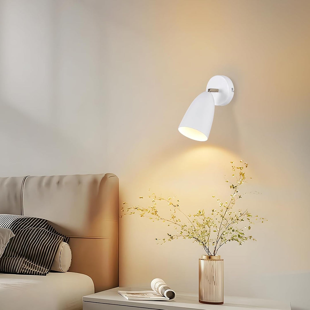 Homefire Wandleuchte Innen Wandlampe Schwarz - Vintage Wandbeleuchtung Schlafzimmer Wandstrahler GU10 Flurlampe Küche Schwenkbar Wandlicht Retro für Wohnzimmer Kinderzimmer - Ohne Leuchtmittel