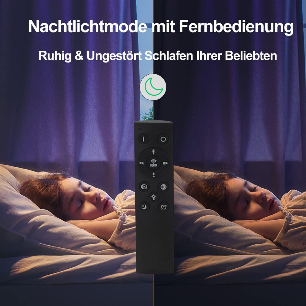 Homefire Deckenleuchte LED Panel 120x30CM Deckenlampe Flach Dimmbar mit Fernbedienung 48W Deckenpanel Lang Modern Küchenlampe Rechteckig Weiß Bürolampe Tageslichtlampe Deck für Küche Wohnzimmer Büro