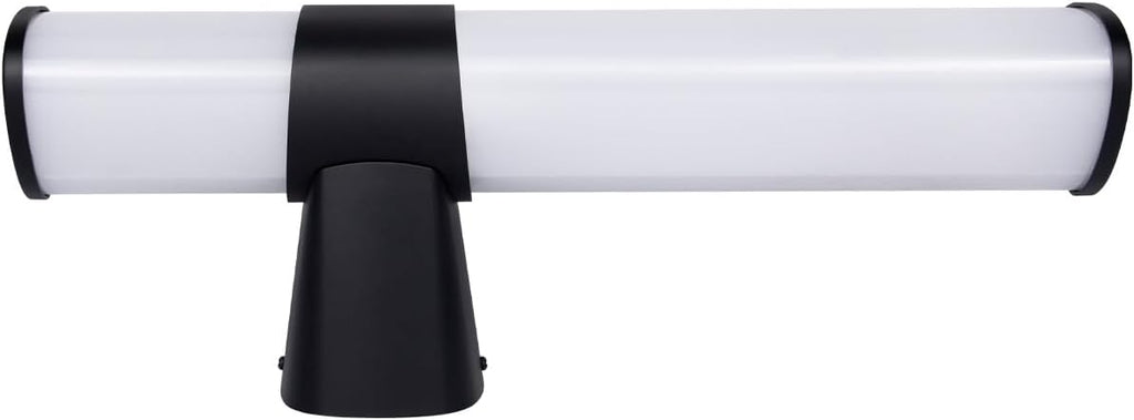 Homefire LED Spiegelleuchte Bad Wandlampe - 6W Spiegellampe Schwarz Badleuchte Wand 30cm Badezimmer Wasserdicht IP44 Modern Neutralweiß 4000K Badlampe Wandleuchte für Keller Küche Badschrank