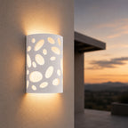 Homefire Wandleuchte Innen Wandlampe Flur - Up and Down Leuchten Modern Design Wandleuchten E14 Flurlampe Weiß Gipsleuchte Treppenhaus Wandlicht für Wohnzimmer Küche - Ohne Leuchtmittel
