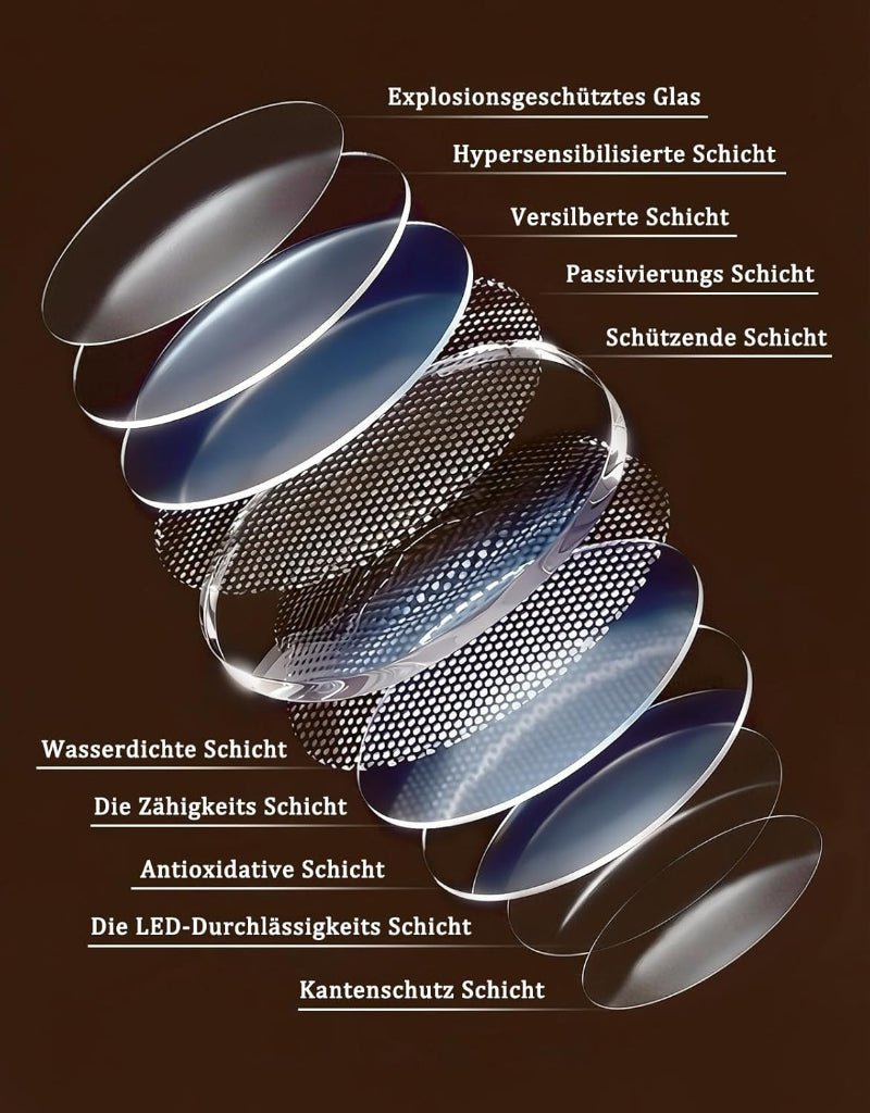 Asymmetrisch Badspiegel Mit Beleuchtung,LED Bad Wand Spiegel Badezimmer Wandspiegel Mit Licht, IP44 50x70 cm Asymmetrischer Organischer Groß Gäste WC Badezimmerspiegel Mit Beleuchtet - Homefire