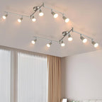 Hoemfire  LED Deckenstrahler 4 Flammig Deckenleuchte - Deckenlampe Deckenspot GU10 Küchenlampe Modern Schlafzimmerlampe innen Schwenkbar 350° für Wohnzimmer Flur Ohne Leuchtmittel - Homefire