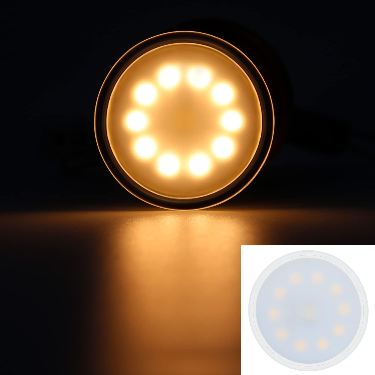 Homefire 10er GU10 LED Glühbirne Warmweiß Leuchtmittel 4W Glühlampe PAR16 Einbaustrahler Abstrahlwinkel 120 ° Strahler Spot 3000K Küchenlampe Deckenstrahler für Deckenspot Wandspot Wohnzimmer - Homefire