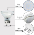 Homefire 10er GU10 LED Glühbirne Warmweiß Leuchtmittel 4W Glühlampe PAR16 Einbaustrahler Abstrahlwinkel 120 ° Strahler Spot 3000K Küchenlampe Deckenstrahler für Deckenspot Wandspot Wohnzimmer - Homefire