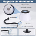 Homefire 2 Stück Akku Wandleuchte Innen: Kabellose Wandlampe Schlafzimmer Touch Dimmbar Kleine LED Nachttischlampe Modern Schwarz Ohne Strom Wohnzimmer Badezimmer Treppe Wand Lampe - Homefire