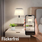 Homefire 2 Stück Akku Wandleuchte Innen: Kabellose Wandlampe Schlafzimmer Touch Dimmbar Kleine LED Nachttischlampe Modern Schwarz Ohne Strom Wohnzimmer Badezimmer Treppe Wand Lampe - Homefire