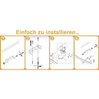 Homefire 2ER Deckenlampe Wohnzimmer LED Deckenleuchte Schlafzimmer: Modern Schlafzimmerlampe Schwarz 12W Wohnzimmerlampe 3000K Wellen Design Küchenlampe Innen Warmweiß Deckenbeleuchtung für Flur Küche [Energieklasse F] - Homefire