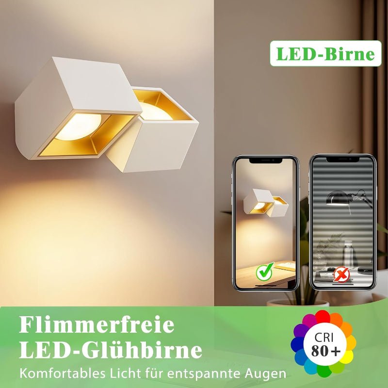 Homefire 6 Stück GX53 LED Leuchtmittel: Warmweiß 3000K 74x25mm Ultra Flach 5W Lampe Birne Blinkfrei 230V Nicht Dimmbar Unterbauleuchte - Homefire