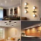 Homefire 6 Stück GX53 LED Leuchtmittel: Warmweiß 3000K 74x25mm Ultra Flach 5W Lampe Birne Blinkfrei 230V Nicht Dimmbar Unterbauleuchte - Homefire
