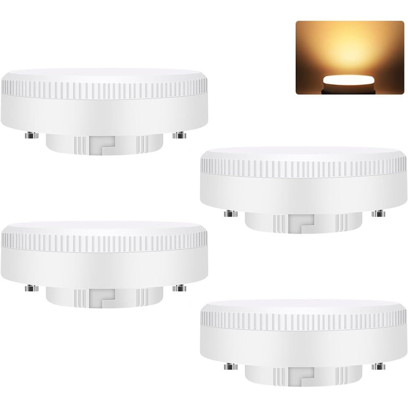 Homefire 6 Stück GX53 LED Leuchtmittel: Warmweiß 3000K 74x25mm Ultra Flach 5W Lampe Birne Blinkfrei 230V Nicht Dimmbar Unterbauleuchte - Homefire