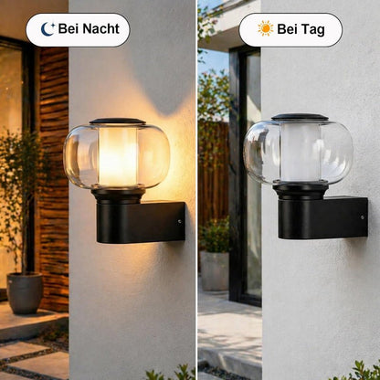 Homefire Außenwandleuchte Aussenlampe Wand E27 - Wandleuchte Wandbeleuchtung IP65 Rund Wandlampe Aussenlampe Outdoor Außenbeleuchtung Hauswand Balkon Flur Terrasse MAX.40W ohne Leuchtmittel - Homefire
