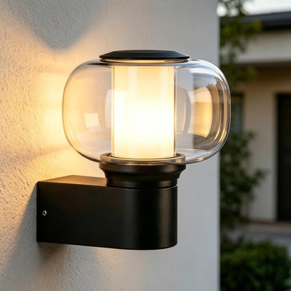 Homefire Außenwandleuchte Aussenlampe Wand E27 - Wandleuchte Wandbeleuchtung IP65 Rund Wandlampe Aussenlampe Outdoor Außenbeleuchtung Hauswand Balkon Flur Terrasse MAX.40W ohne Leuchtmittel - Homefire