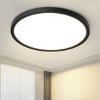 Homefire Deckenlampe LED Deckenleuchte Badezimmer - 21CM Schwarz Flurlampe Decke 12W Rund Küchenlampe IP44 Wasserfest Badlampe 3000K Warmweiß Modern Schlafzimmerlampe für Flur Küche Bad Balkon [Energieklasse F] - Homefire