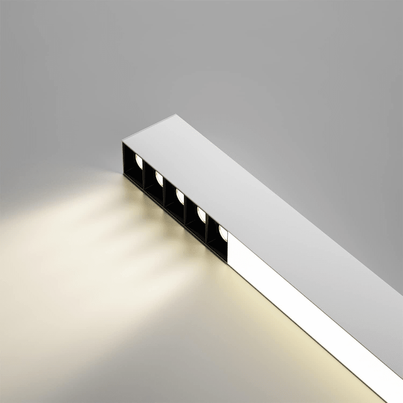 Homefire Deckenlampe LED Deckenleuchte Dimmbar - 25W Wohnzimmer Modern Design Büro Deckenbeleuchtung 80CM Lang Bürolampe Decke mit Fernbedienung Wohnzimmerlampe für Küche Flur Schlafzimmer [Energieklasse F] - Homefire