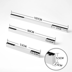 Homefire Deckenlampe LED Deckenleuchte Dimmbar - 25W Wohnzimmer Modern Design Büro Deckenbeleuchtung 80CM Lang Bürolampe Decke mit Fernbedienung Wohnzimmerlampe für Küche Flur Schlafzimmer [Energieklasse F] - Homefire