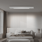 Homefire Deckenlampe LED Deckenleuchte Dimmbar - 25W Wohnzimmer Modern Design Büro Deckenbeleuchtung 80CM Lang Bürolampe Decke mit Fernbedienung Wohnzimmerlampe für Küche Flur Schlafzimmer [Energieklasse F] - Homefire