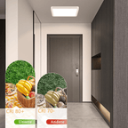 Homefire Deckenlampe LED Deckenleuchte Flach - Schlafzimmerlampe Warmweiß Küchenlampe Eckig 23cm Schlafzimmer Badezimmer Deckenbeleuchtung Badezimmerlampe IP44 Badlampe 23W Flurlampe für Küche Flur Bad [Energieklasse E] - Homefire