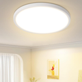 Homefire Deckenlampe LED Deckenleuchte Küche - Ø18cm Badezimmerlampe Flach 15W Rhombenplatte Küchenlampe Rund 6500K Augenschutz Flurlampe Ultra Dünn 2.6CM Kaltweiß Badezimmer Badlampe für Flur Bad - Homefire
