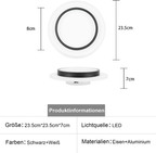 Homefire Deckenlampe LED Deckenleuchte Schlafzimmer - 14W Flurlampe 3000K Warmweiß Schlafzimmerlampe Modern Design Wohnzimmerlampe Ø23.5cm Küchenlampe Flur Deckenbeleuchtung für Küche Wohnzimmer [Energieklasse F] - Homefire