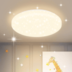 Homefire Deckenlampe LED Deckenleuchte Schlafzimmer - 15W Schlafzimmerlampe Sternenhimmel 21cm Küchenlampe Warmweiß Flurlampe Quadratisch Flur Deckenbeleuchtung Sternendekor für Küche Kinderzimmer Büro - Homefire