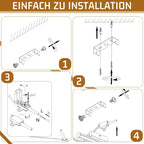 Homefire Deckenlampe LED Deckenleuchte Schlafzimmer - 18W Flurlampe Küchenlampe 3000K Warmweiß Modern Deckenlampen Schwarz Schlafzimmerlampe für Küche Schlafzimmer Treppenhaus Wohnzimmer Büro - Homefire