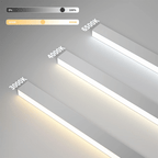 Homefire Deckenlampe LED Deckenleuchte Schlafzimmer - 44W Modern Wohnzimmer 80CM Lang Weiß Büro Deckenbeleuchtung Wohnzimmerlampe Dimmbar mit Fernbedienung Schlafzimmerlampe für Küche Flur [Energieklasse A] - Homefire