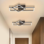 Homefire Deckenlampe LED Deckenleuchte Schlafzimmer - Schwarz Schlafzimmerlampe Schwenkbar 20W Modern Design Küchenlampe 3000K Warmweiß Metall Flur Deckenbeleuchtung für Büro Wohnzimmer Esszimmer [Energieklasse F] - Homefire