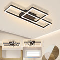 Homefire Deckenlampe LED Deckenleuchte Schlafzimmer - Schwarz Schlafzimmerlampe Schwenkbar 20W Modern Design Küchenlampe 3000K Warmweiß Metall Flur Deckenbeleuchtung für Büro Wohnzimmer Esszimmer [Energieklasse F] - Homefire