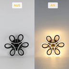Homefire Deckenlampe LED Deckenleuchte Schwarz Klein Flurlampe 26 W Küchenlampe Modern Warmweiß Schlafzimmerlampe 3000K Geometrie Design Lampe für Flur Eingang Schlafzimmer Wohnzimmer Küche Studio [Energieklasse G] - Homefire