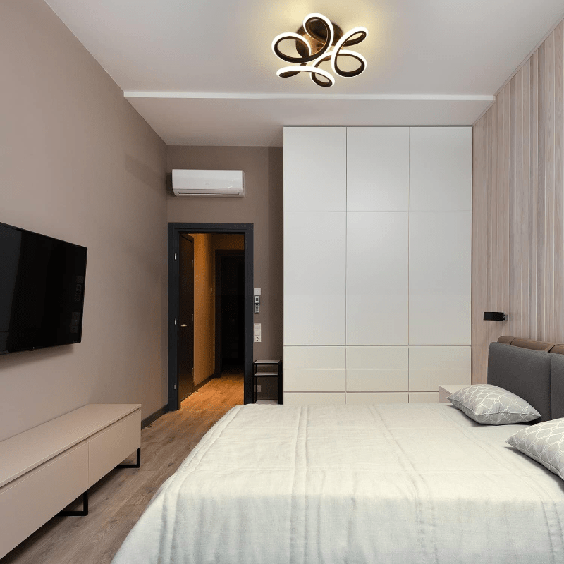 Homefire Deckenlampe LED Deckenleuchte Schwarz Klein Flurlampe 26 W Küchenlampe Modern Warmweiß Schlafzimmerlampe 3000K Geometrie Design Lampe für Flur Eingang Schlafzimmer Wohnzimmer Küche Studio [Energieklasse G] - Homefire
