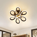 Homefire Deckenlampe LED Deckenleuchte Schwarz Klein Flurlampe 26 W Küchenlampe Modern Warmweiß Schlafzimmerlampe 3000K Geometrie Design Lampe für Flur Eingang Schlafzimmer Wohnzimmer Küche Studio [Energieklasse G] - Homefire