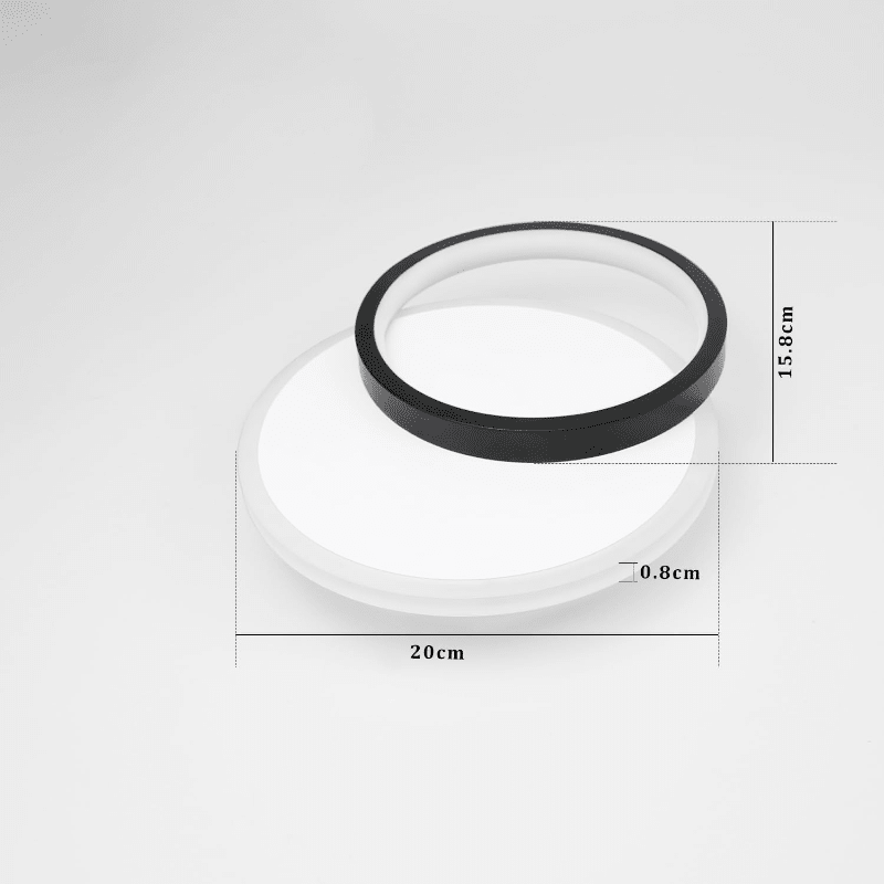 Homefire Deckenlampe LED Deckenleuchte Wohnzimmer - 12W Küchenlampe 3000K Warmweiß Schlafzimmerlampe Modern Design Flurlampe Decke Wohnzimmerlampe Schwarz Rund für Küche Schlafzimmer Flur Ø24.5cm [Energieklasse G] - Homefire