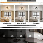 Homefire Deckenlampe LED Deckenleuchte Wohnzimmer - 32W Dimmbar Küchenlampe Schwarz mit Fernbedienung Modern Design Wohnzimmerlampe Metall Schlafzimmerlampe Flur Deckenleuchten für Kinderzimmer Büro [Energieklasse F] - Homefire