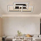 Homefire Deckenlampe LED Deckenleuchte Wohnzimmer - 45W Wohnzimmerlampe RGB Farbwechsel Schwarz Modern Schlafzimmerlampe Dimmbar mit Fernbedienung Flurlampe Schwenkbar Deckenlampen für Kinderzimmer [Energieklasse F] - Homefire