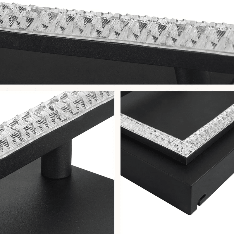 Homefire Deckenlampe LED Deckenleuchte Wohnzimmer: 57CM Schwarz Dimmbar Wohnzimmerlampe Modern Schlafzimmerlampe mit Fernbedienung Deckenbeleuchtung für Schlafzimmer Küche Esszimmer Büro [Energieklasse F] - Homefire