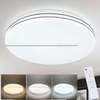 Homefire Deckenlampe LED Deckenleuchte Wohnzimmer - Ø40cm Wohnzimmerlampe Dimmbar mit Fernbedienung 44W Schlafzimmerlampe Sternenhimmel Modern Schlafzimmer Deckenbeleuchtung Rund für Küche Flur [Energieklasse F] - Homefire