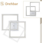 Homefire Deckenlampe LED Deckenleuchte Wohnzimmer - Schlafzimmerlampe RGB Farbwechsel Dimmbar Wohnzimmerlampe Modern Flurlampe mit Fernbedienung 35W Küche Deckenbeleuchtung Schwenkbar für Flur Büro - Homefire