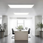 Homefire Deckenlampe LED Panel Dimmbar - Deckenleuchte 80x30CM mit Fernbedienung Deckenpanel Lang 39W Weiß Küchenlampe Flach Modern Tageslichtlampe Deck Bürolampe Rechteckig für Wohnzimmer Küche [Energieklasse F] - Homefire