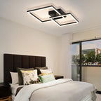 Homefire Deckenleuchte LED Deckenlampe Küche - 20W Schwarz Schlafzimmerlampe 4000K Neutralweiß Modern Küchenlame Drehbar Design Flur Eckig Deckenbeleuchtung für Schlafzimmer Büro Esszimmer - Homefire