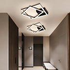 Homefire Deckenleuchte LED Deckenlampe Küche - 20W Schwarz Schlafzimmerlampe 4000K Neutralweiß Modern Küchenlame Drehbar Design Flur Eckig Deckenbeleuchtung für Schlafzimmer Büro Esszimmer - Homefire
