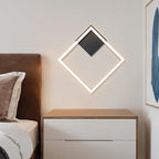 Homefire Deckenleuchte LED Deckenlampe Küche - Warmweiß Schlafzimmerlampe Schwarz Küchenlampe Modern Design 3000K 12W Quadratisch Flurlampe Deckenbeleuchtung für Wohnzimmer Esszimmer [Energieklasse F] - Homefire