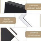 Homefire Deckenleuchte LED Deckenlampe Küche - Warmweiß Schlafzimmerlampe Schwarz Küchenlampe Modern Design 3000K 12W Quadratisch Flurlampe Deckenbeleuchtung für Wohnzimmer Esszimmer [Energieklasse F] - Homefire