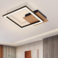 Homefire Deckenleuchte LED Küche Deckenlampe - Modern 12W Eckig Flurlampe 3000K Warmweiß Küchenlampe Holz Innen Deckenbeleuchtung für Schlafzimmer Esszimmer Büro Wohnzimmer [Energieklasse F] - Homefire