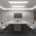 Homefire Deckenleuchte LED Panel 120x30CM Deckenlampe Flach Dimmbar mit Fernbedienung 48W Deckenpanel Lang Modern Küchenlampe Rechteckig Weiß Bürolampe Tageslichtlampe Deck für Küche Wohnzimmer Büro - Homefire
