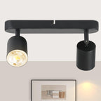 Homefire Deckenleuchte Weiß Deckenstrahler LED: Deckenlampe 6 Flammig GU10 Strahler Deckenspots Industrial 350°Schwenkbar Modern Küchenlampe für Wohnzimmer Schlafzimmer Esszimmer - Ohne Leuchtmittel - Homefire